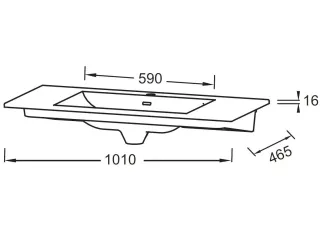 Раковина-столешница Jacob Delafon Sherwood EXBR112-00 100 см